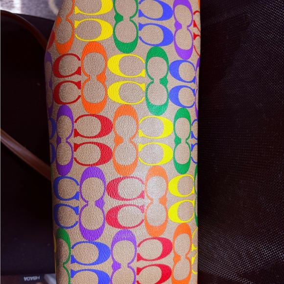 Coach Rainbow Signature Tote Bag - Picture 7 of 11